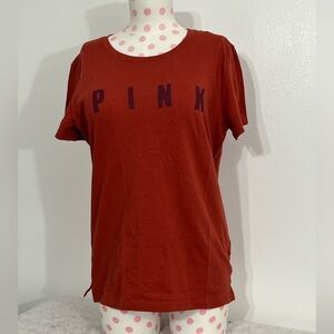 VS PINK MEDIUM CINNABAR TEE NWT